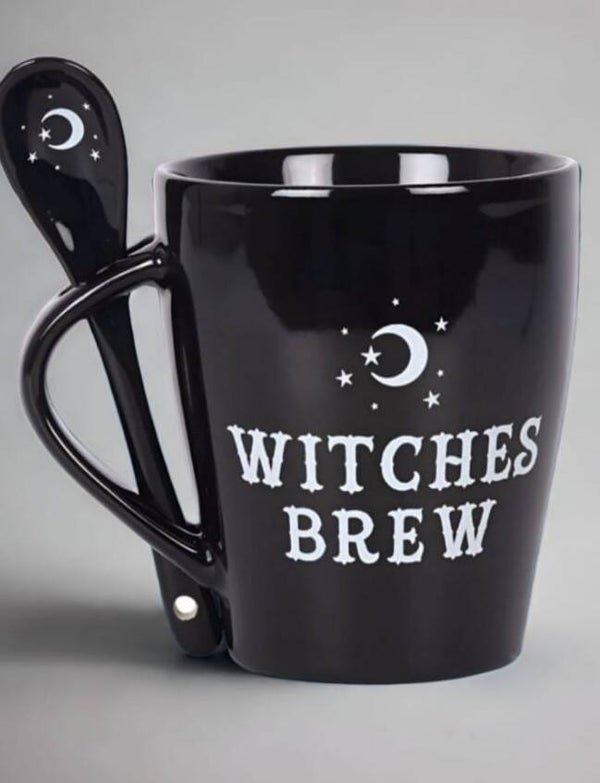 Witches brew mug and spoon