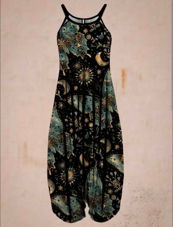Celestial Print womens overalls casual wear