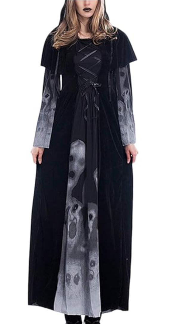 Witch skull dress Halloween