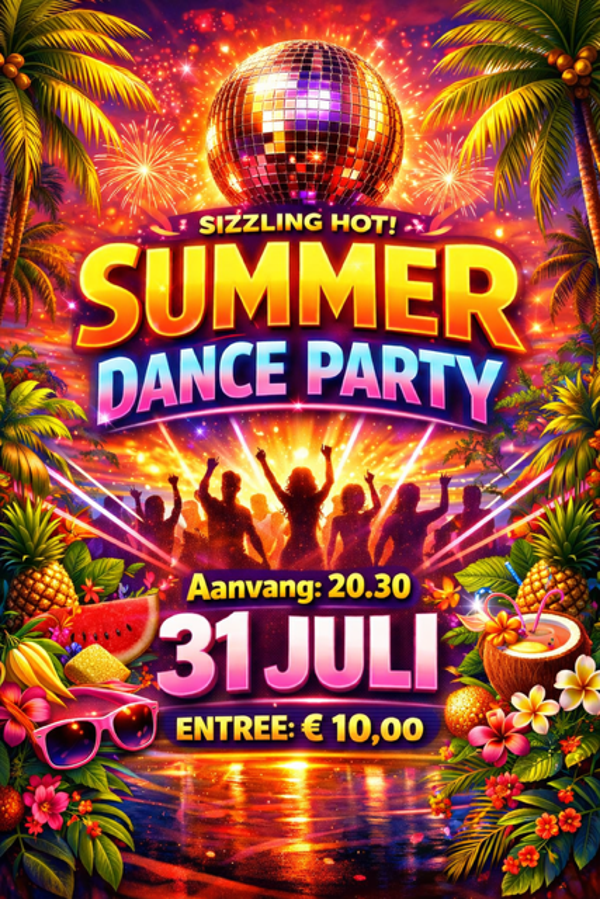 Summer Dance Party Vrijdag 31 Juli