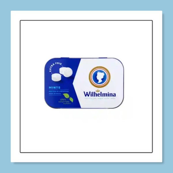 Wilhelmina Mints Extra Fris , blikje 50gr