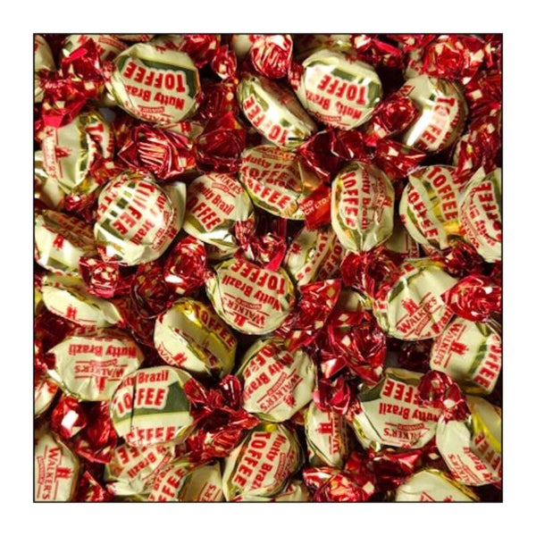 Walkers nutty brazil toffees 200 gram