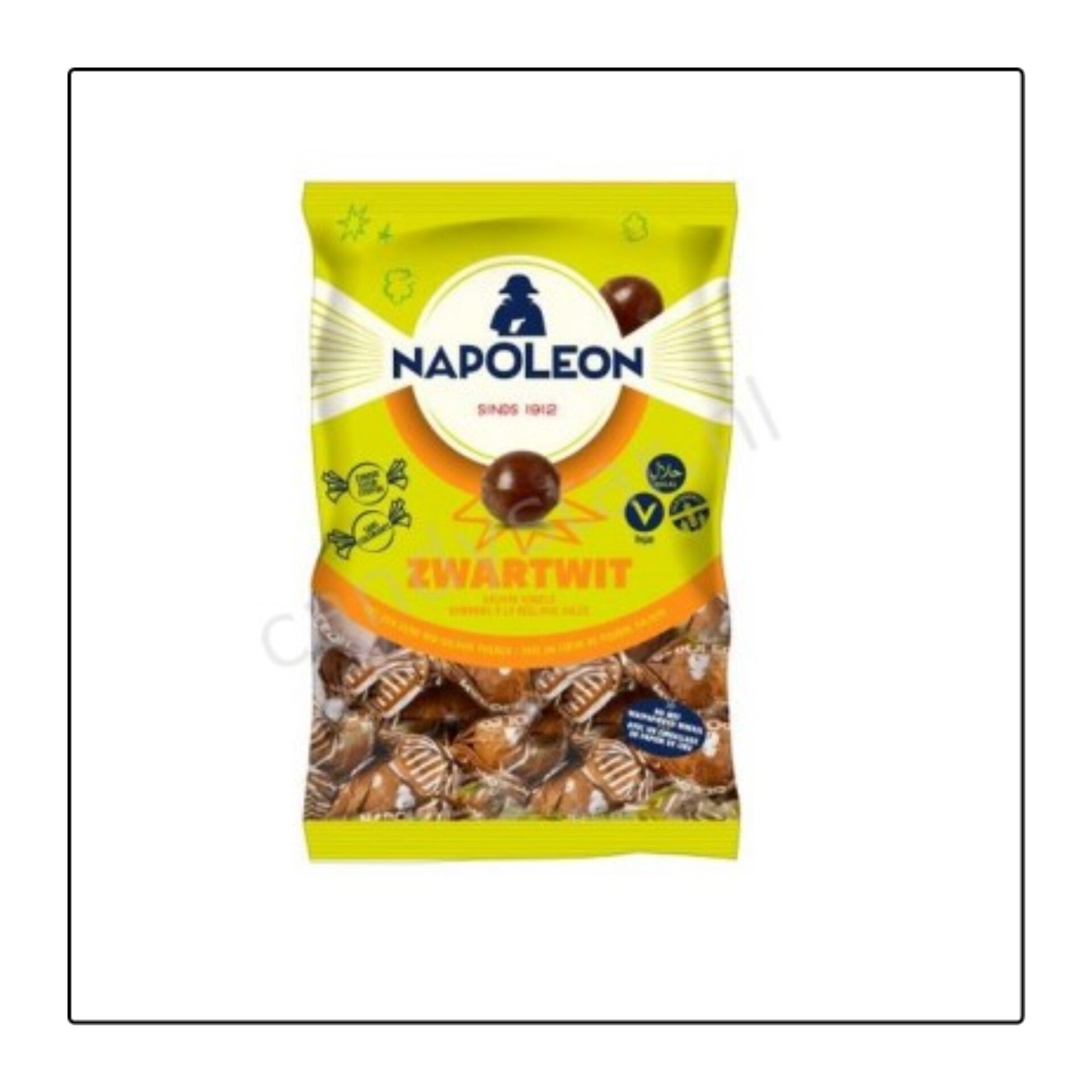 Napoleon Zwart/Wit Kogels 150gr.