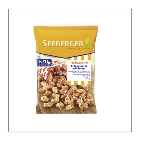 Seeberger Geroosterde pinda's met sesamzaadjes 150 g