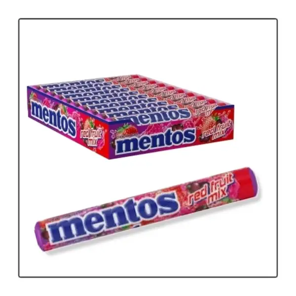 Mentos red fruit mix doos 20 rollen