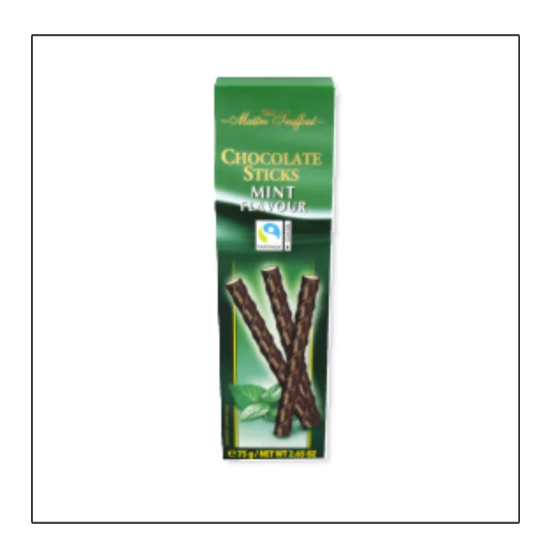 Maître Truffout choco sticks mint 75 gram