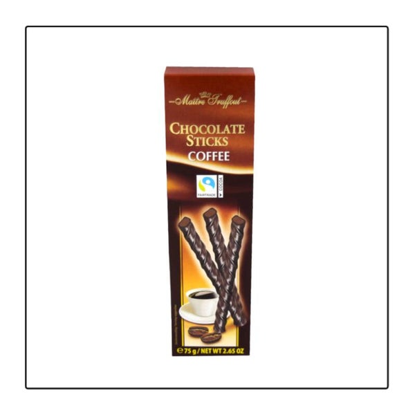 Maitre Truffout Chocolate Sticks Coffee 75 gram
