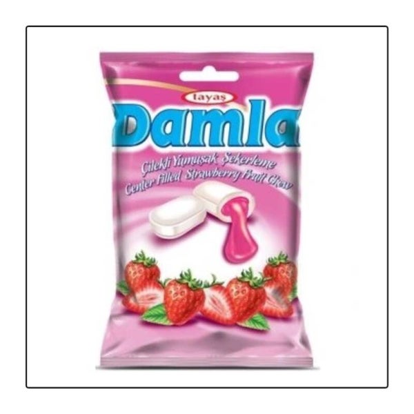 Tayas damla soft candy met aardbei 90 gram