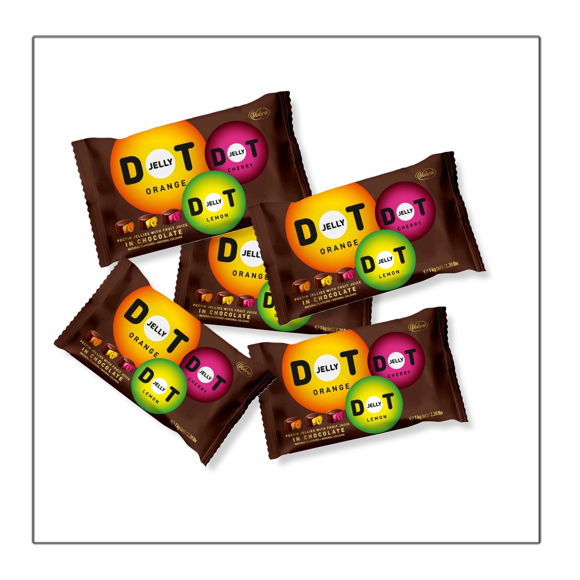 Vobro Jelly DOT in Chocolade 200 gram