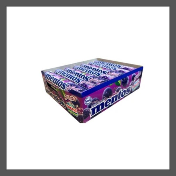 Mentos grape 29 gr doos 14 stuks