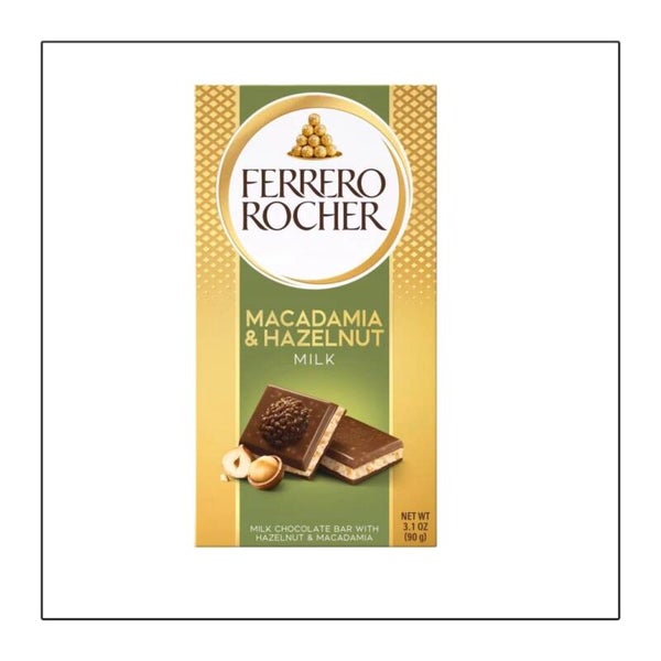 Ferrero macadamia & hazelnoot melk 90 gram