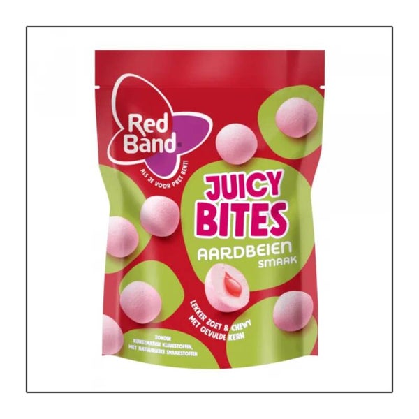 Red Band Juicy bites aardbeien 145 gram