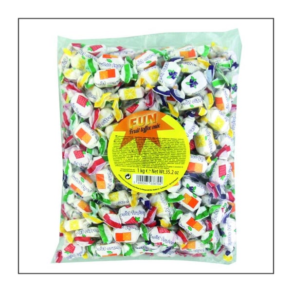 Fun fruitmix toffees 1 kg