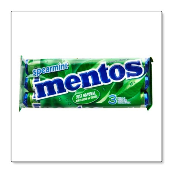 Mentos spearmint 3-pack