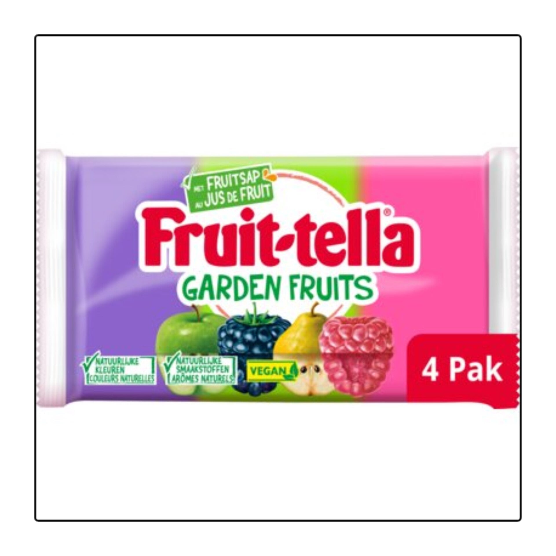 Fruit-tella garden fruits 4-pack