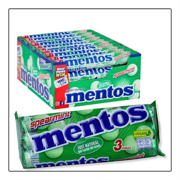 Mentos spearmint 3-pack
