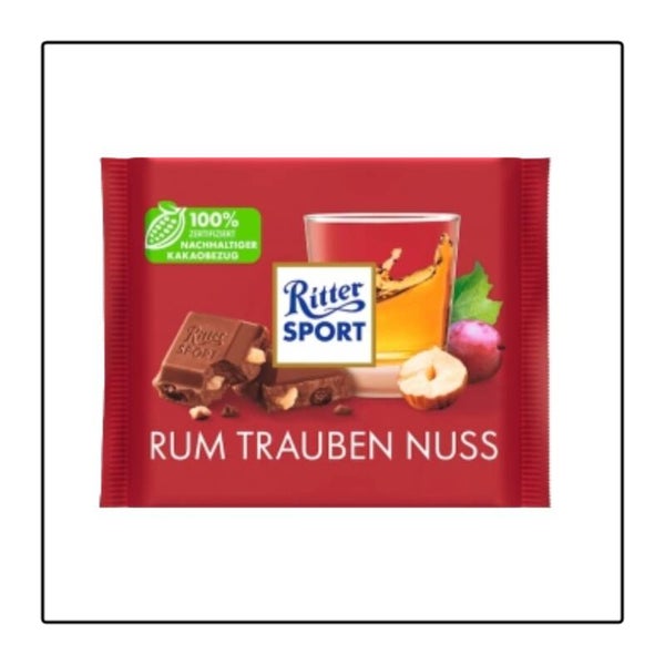 Ritter Sport Rum Raisnoot	100 g