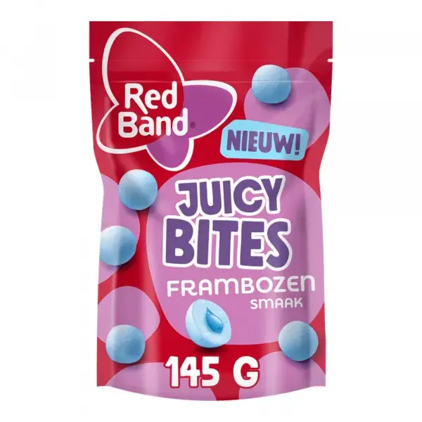 Red Band Juicy bites frambozen 145 gram