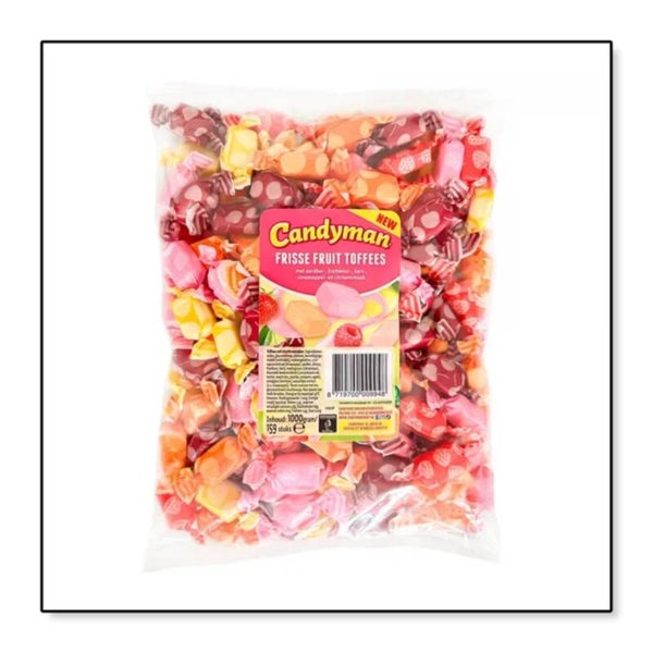 Candyman Frisse Fruit Toffees 1 kg