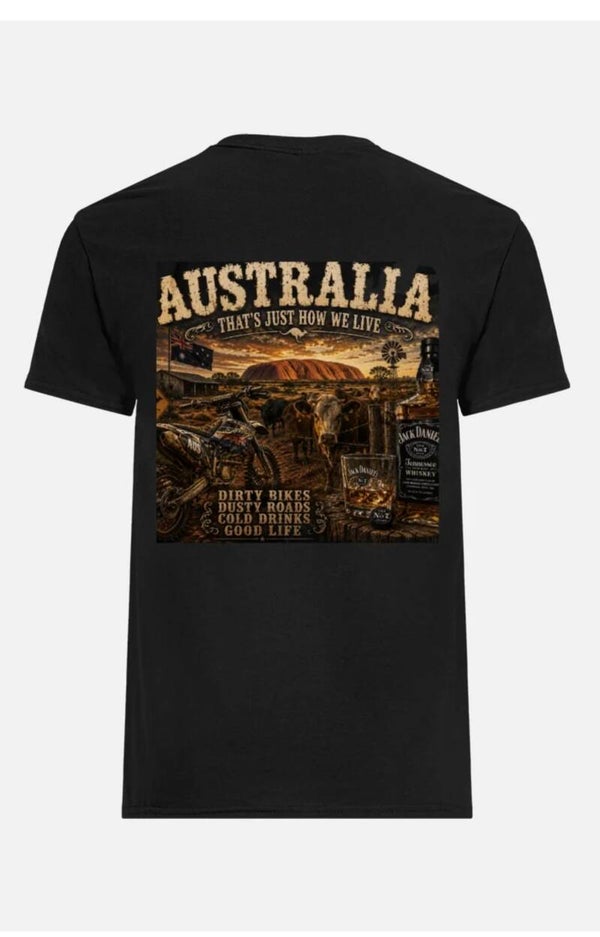 dirt bike & whiskey shirt/pre order