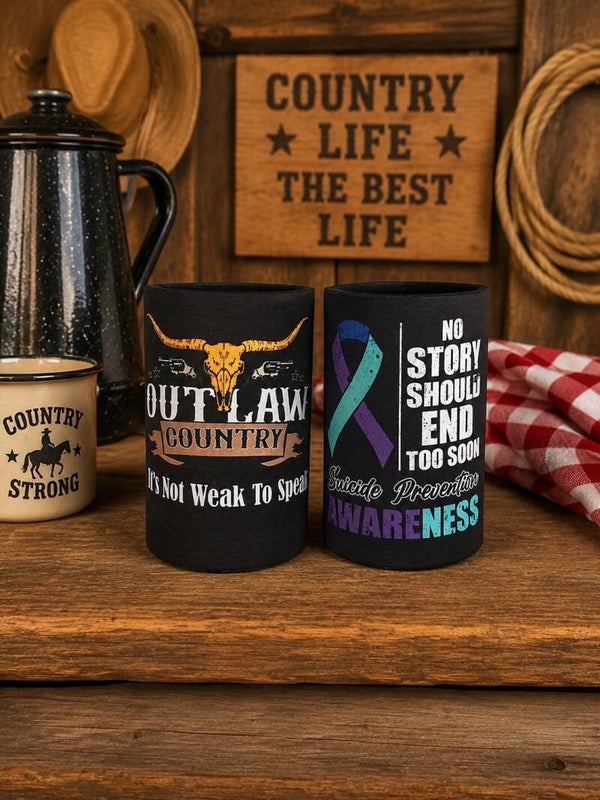 suicide awareness stubby coolers