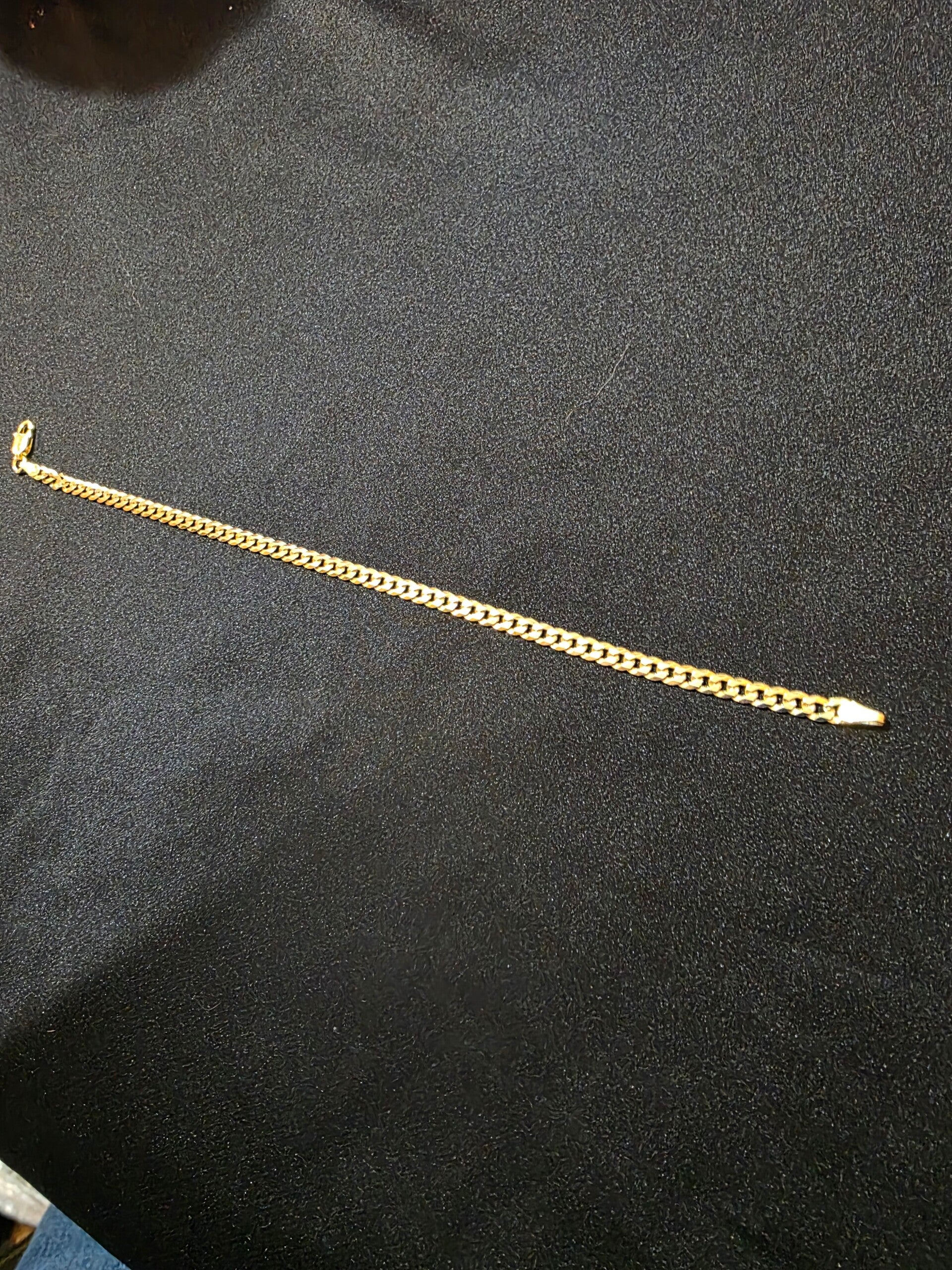 7 1/2" 3mm Cuban Gold Bracelet