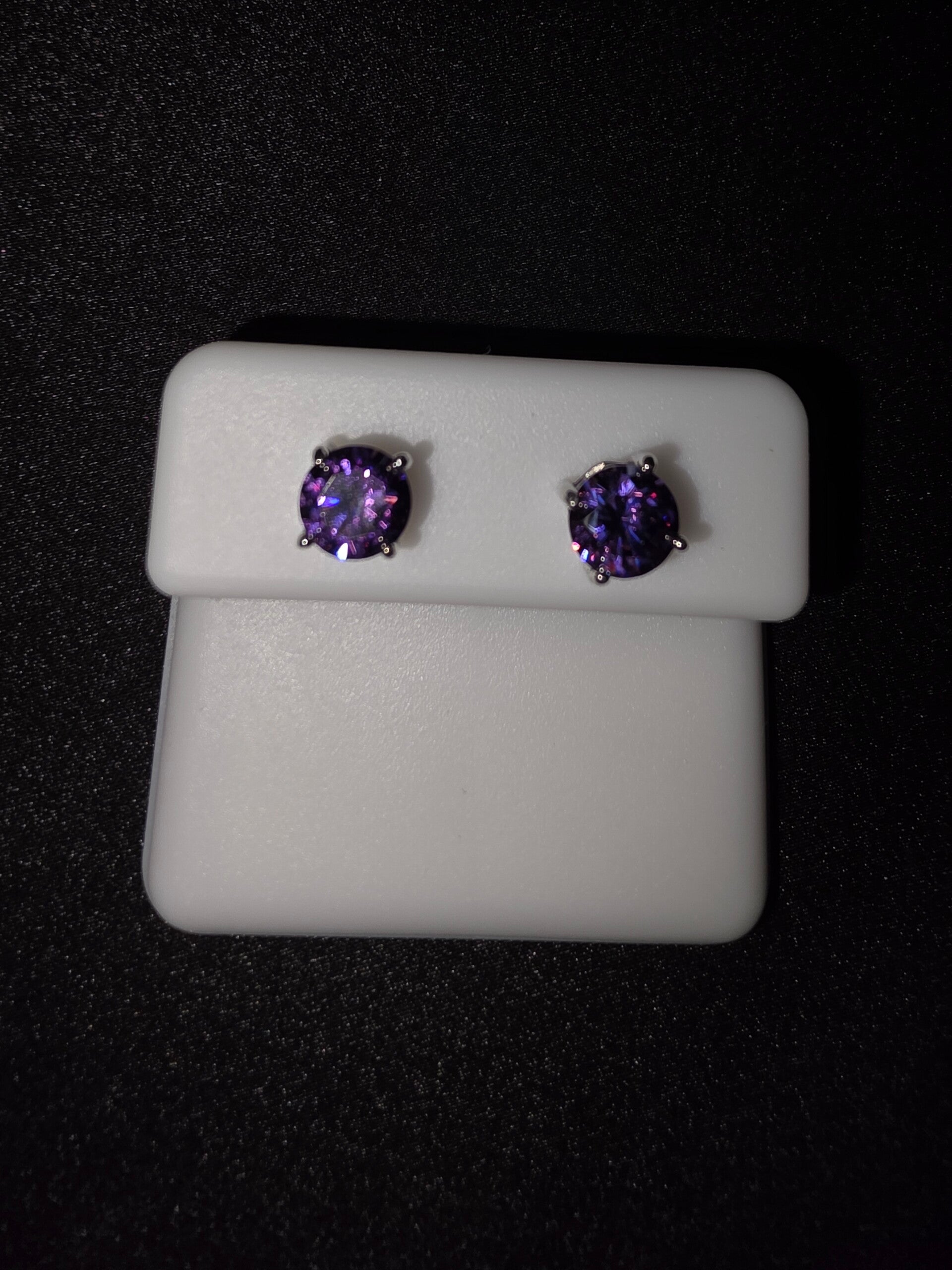 6mm Amethyst Earrings
