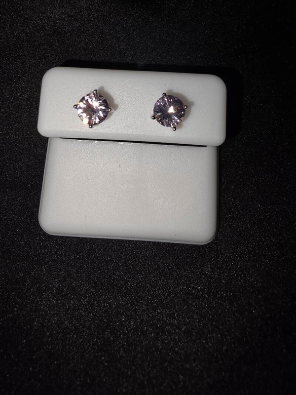 6mm Morganite Earrings
