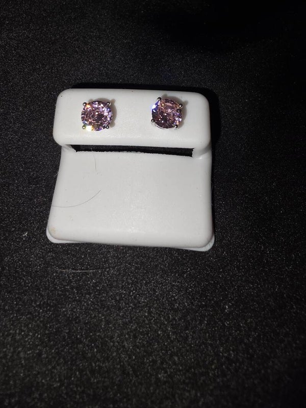 6mm Light Pink Earrings