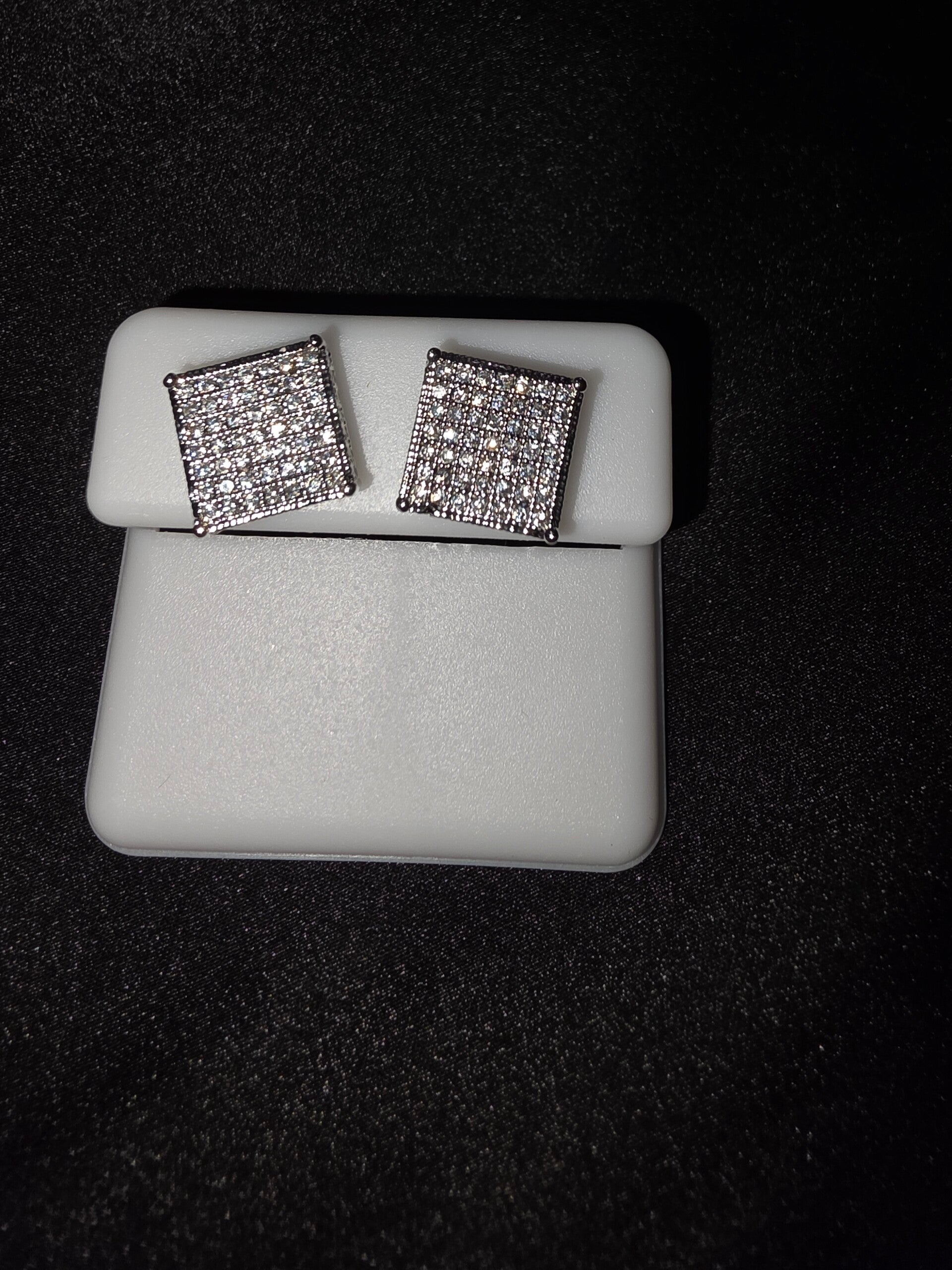 Square Clear Earrings