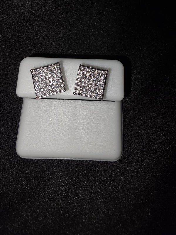 Square Clear Earrings