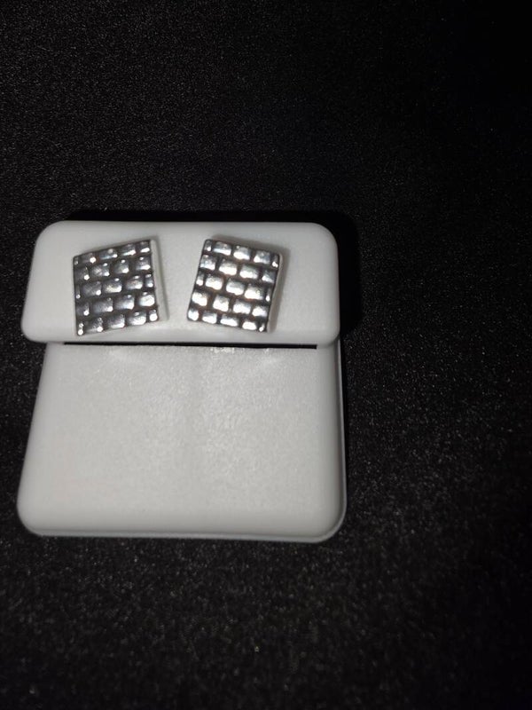 Square Brick Layout Earrings