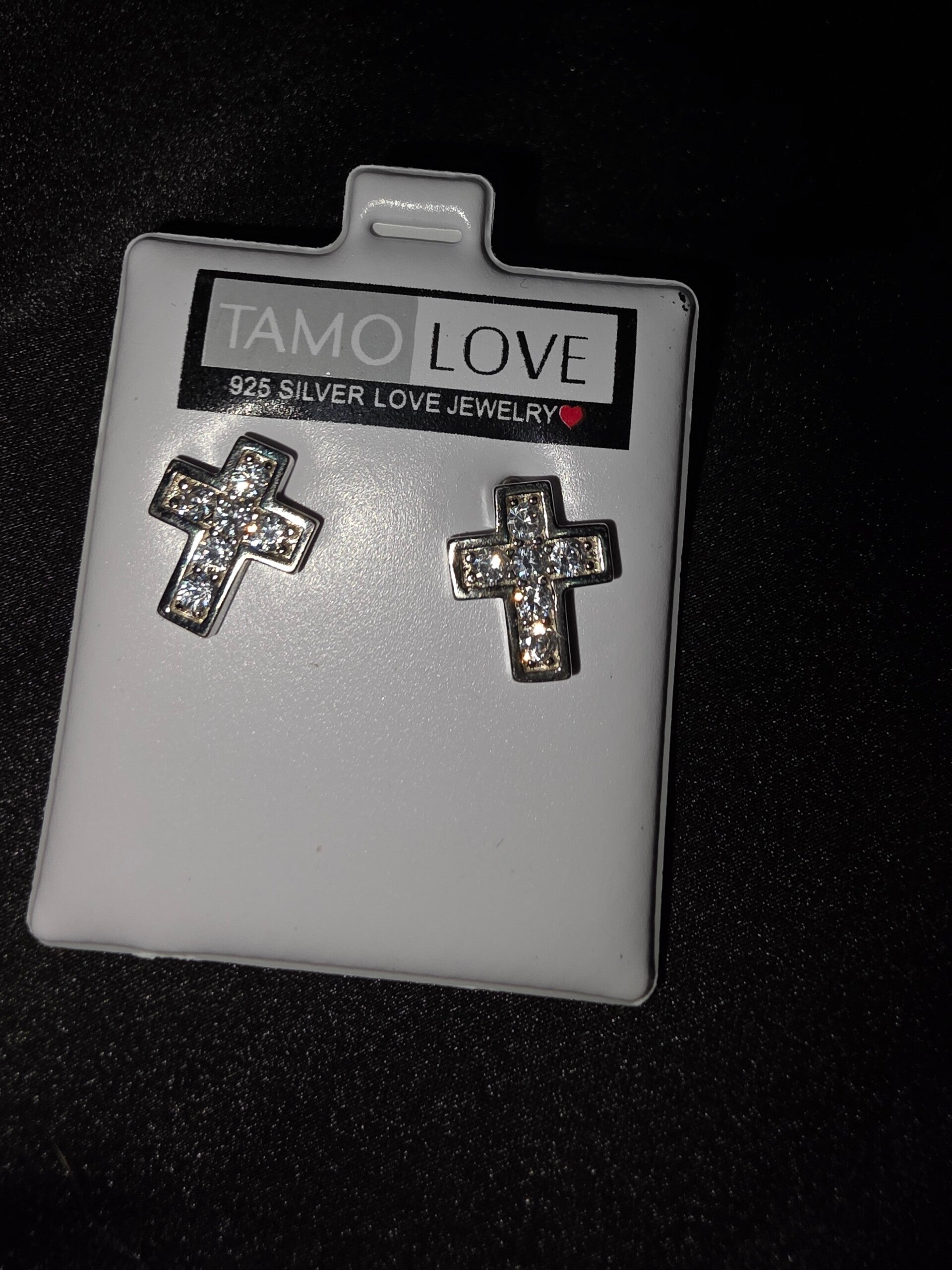 Cross Crystal Earrings