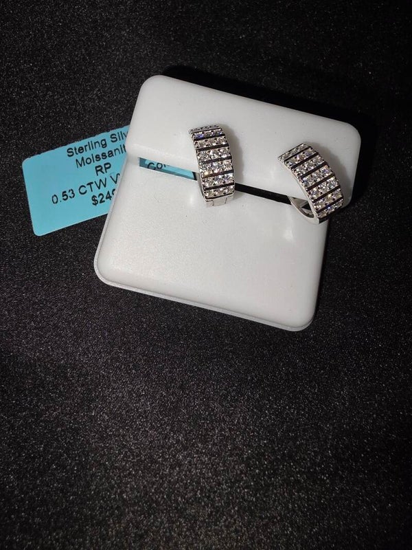 Moissanite Huggy Earrings