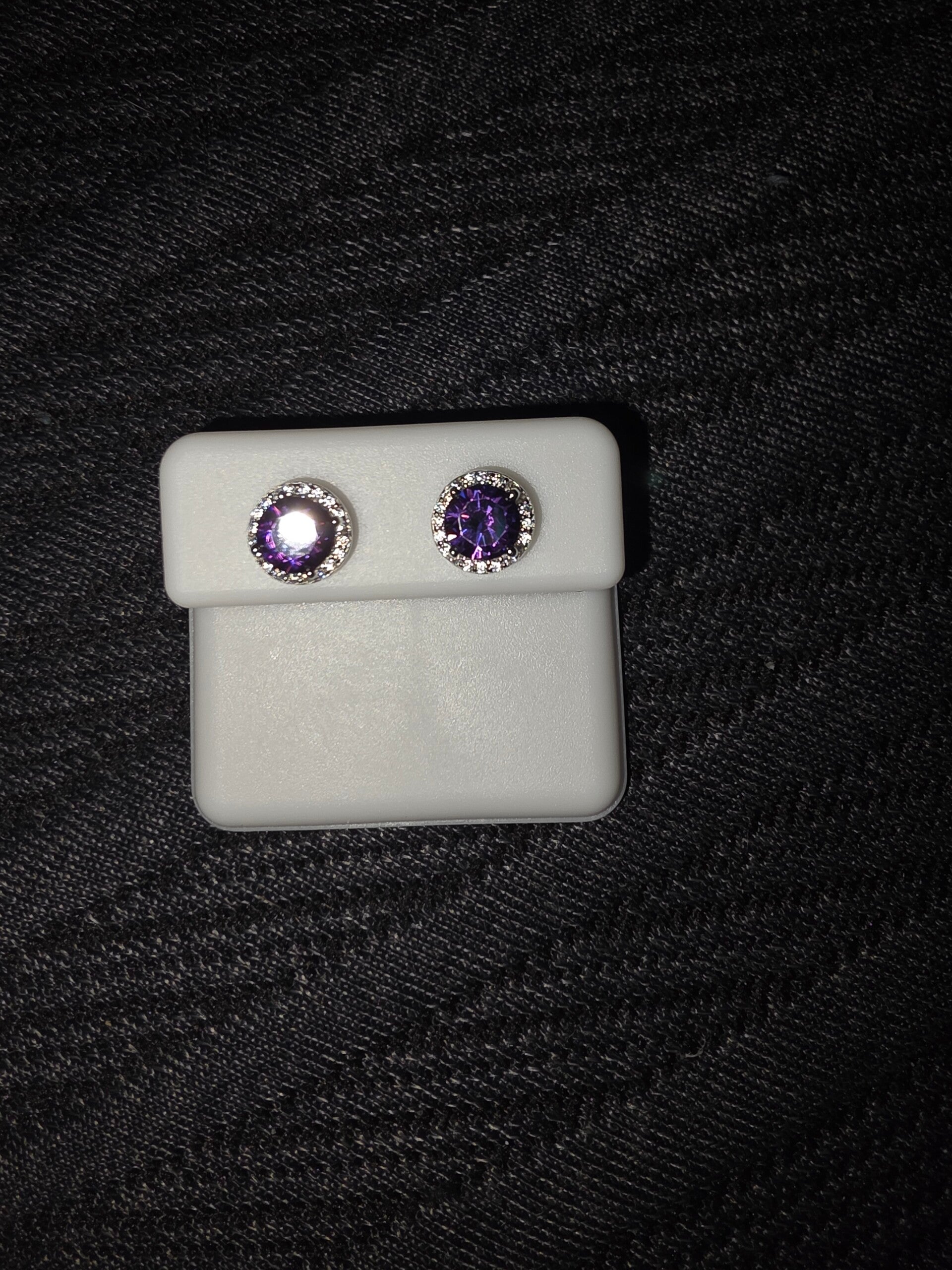 6mm Amethyst Nano Earrings