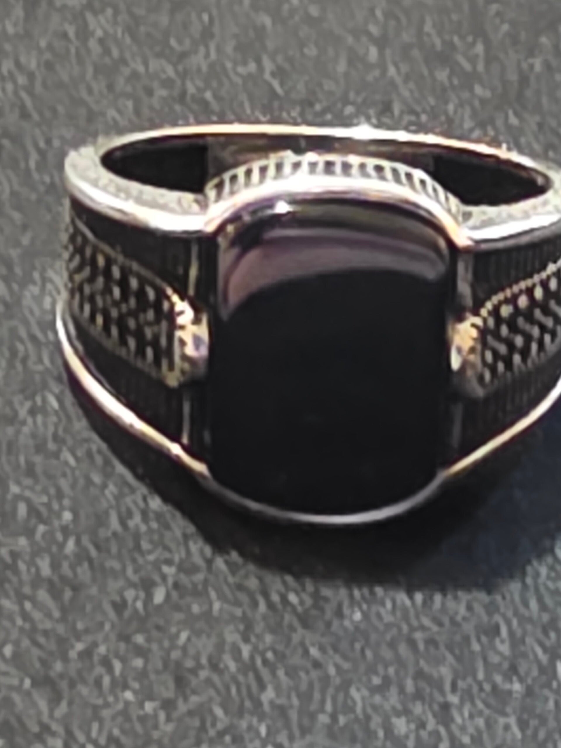 Size 11 Black Onyx Ring