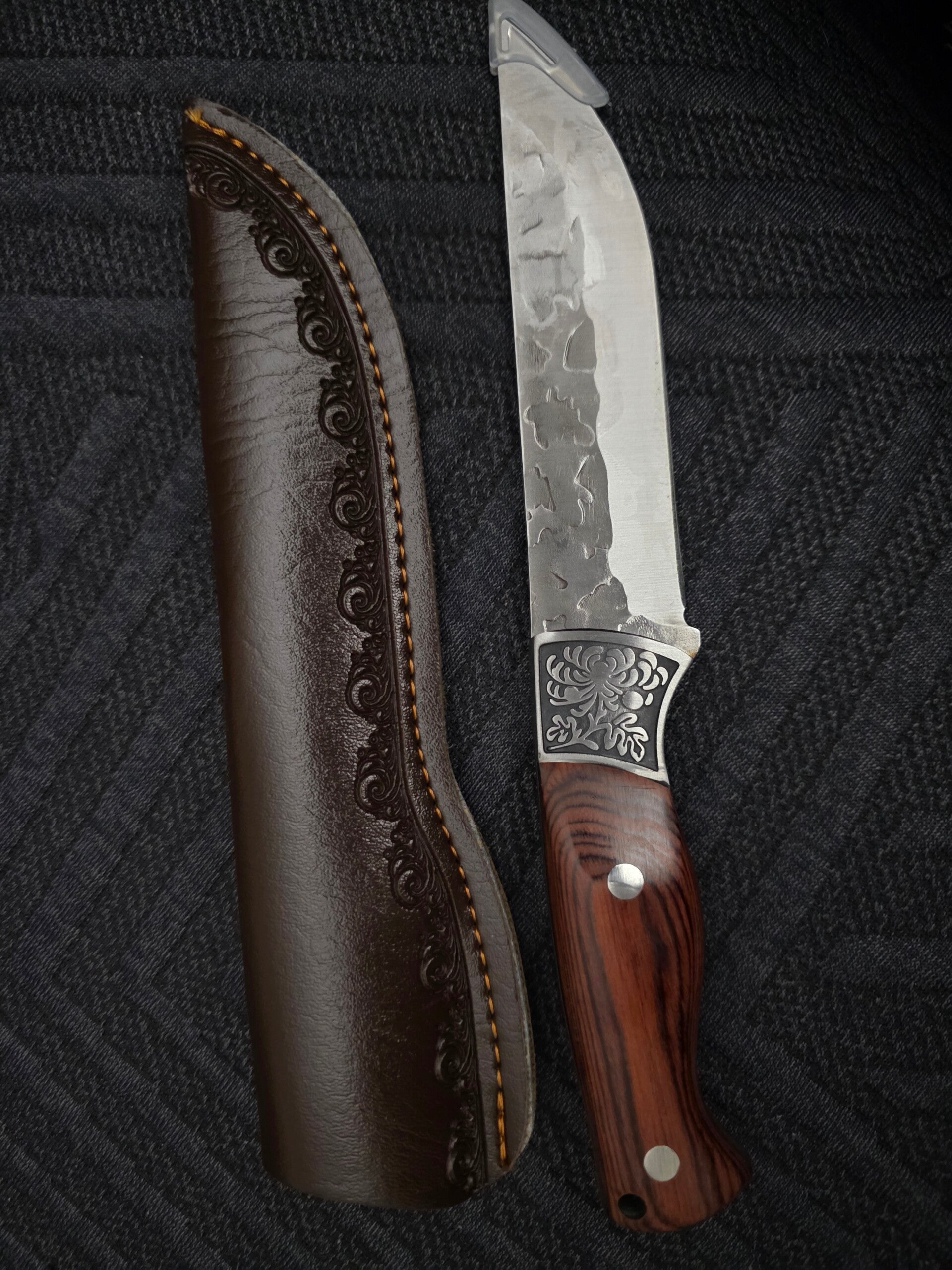 10" Hammer Forged Carbon Steel Knife
