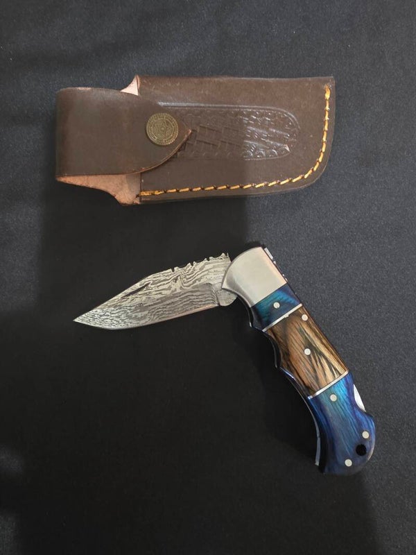 6 1/2" Damaskas Wooden Handled Knife