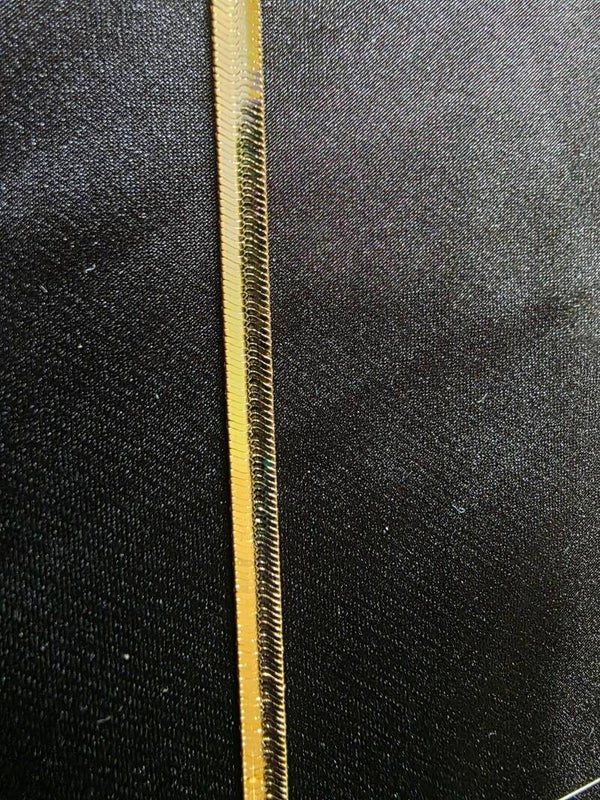 16" Gold over Sterling Silver Magic Herringbone Necklace