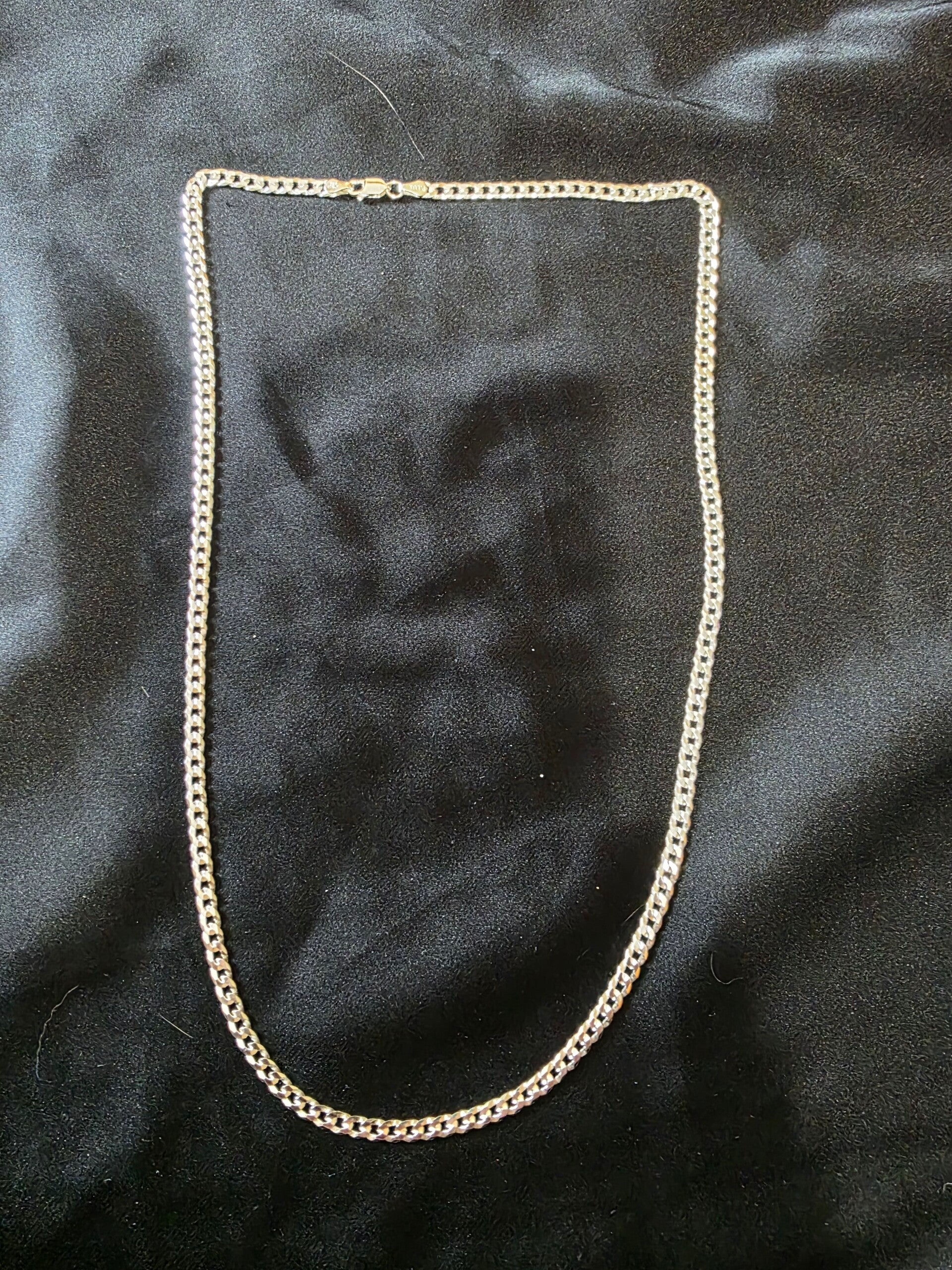22" Sterling Silver Cuban / Curb Link Necklace