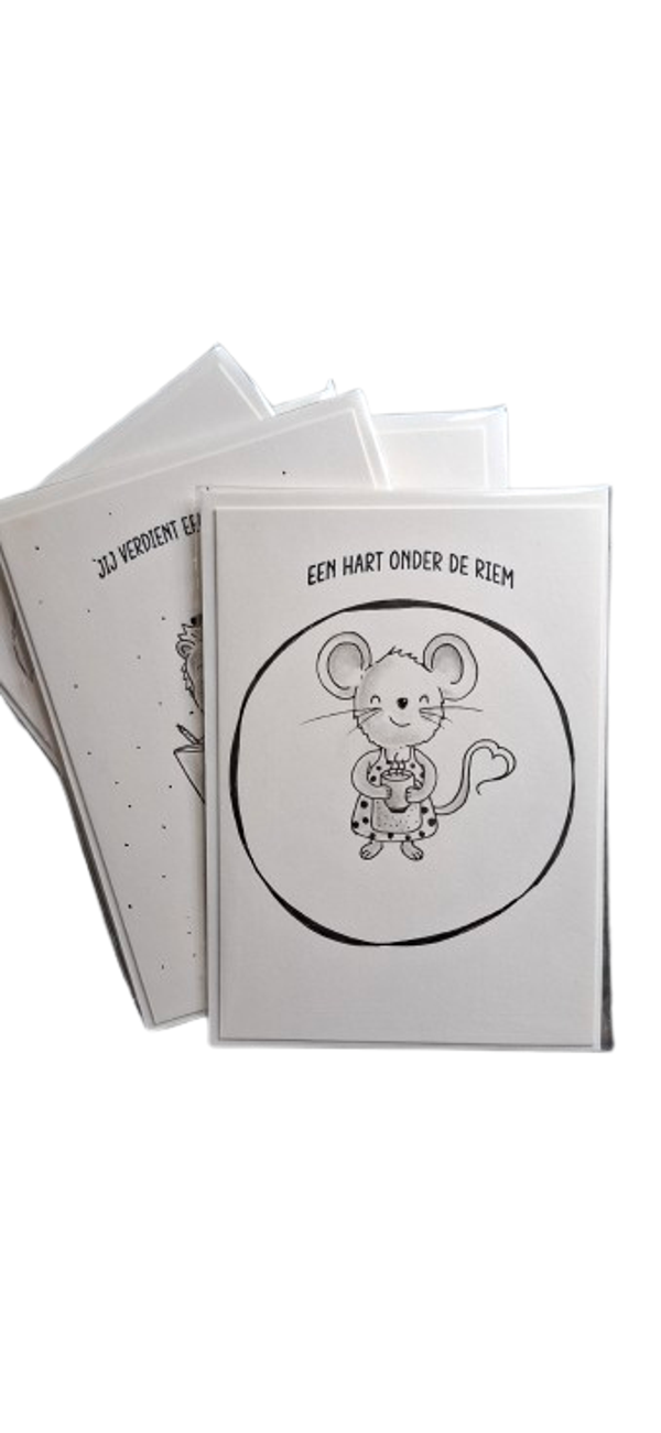 Verassing setje kaarten.