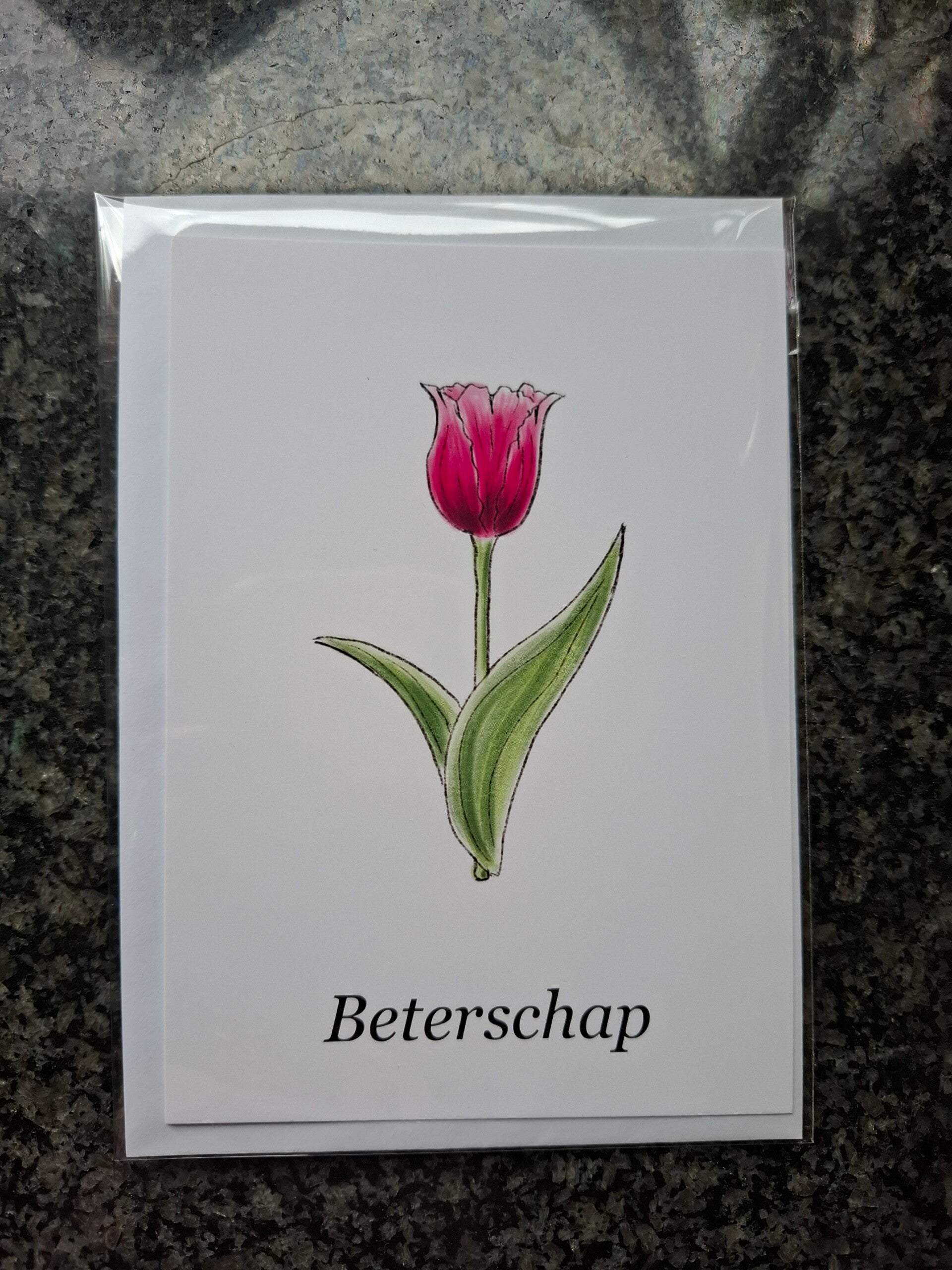 Kaart-tulp beterschap