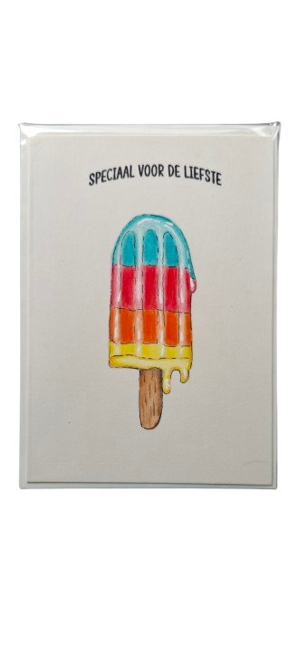 Kaartje-raketje ijsje