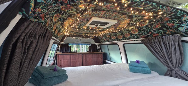Custom boutique timber campervan interior build