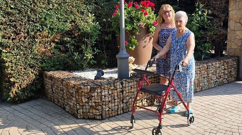 Rollator wandelen