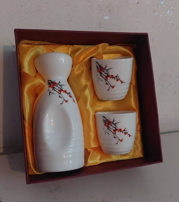 Wijnfles met kopjes nr.Y9