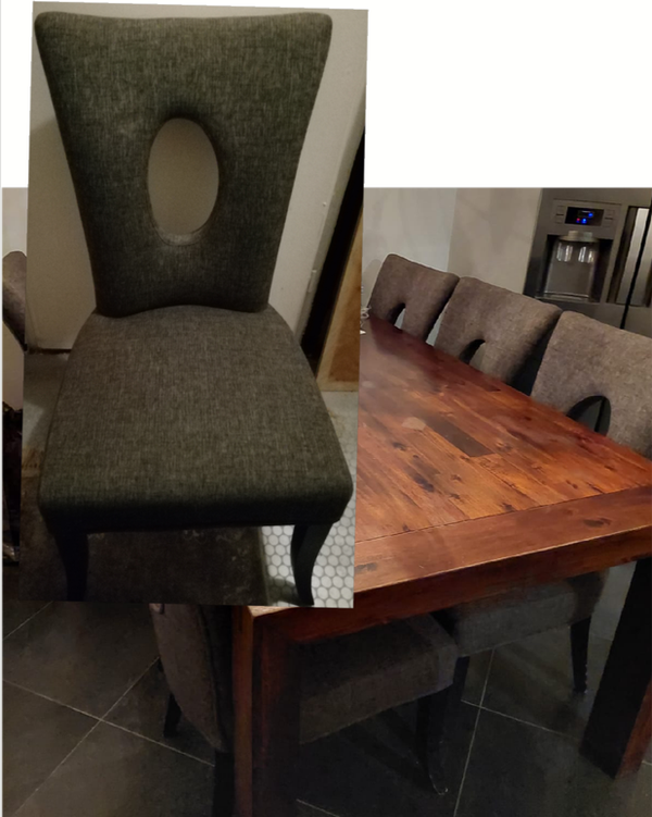 Eettafel met stoelen.  nr.N14