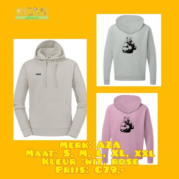 Hoodie AZA Builderbear.  nr.U7