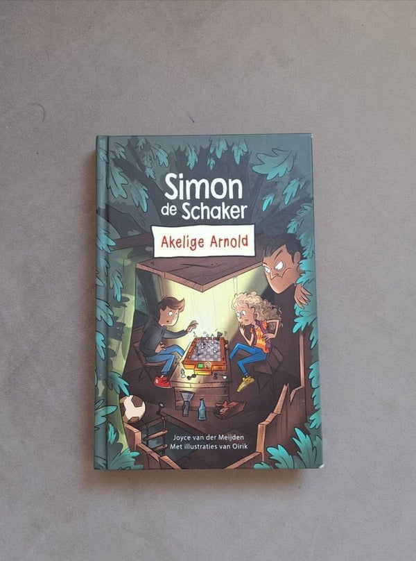 Boek. Simon de schaker.  nr.AF5