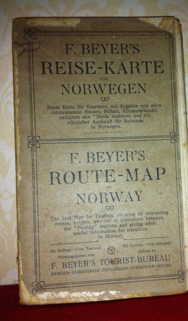 Route kaart. Noorwegen. nr.B9